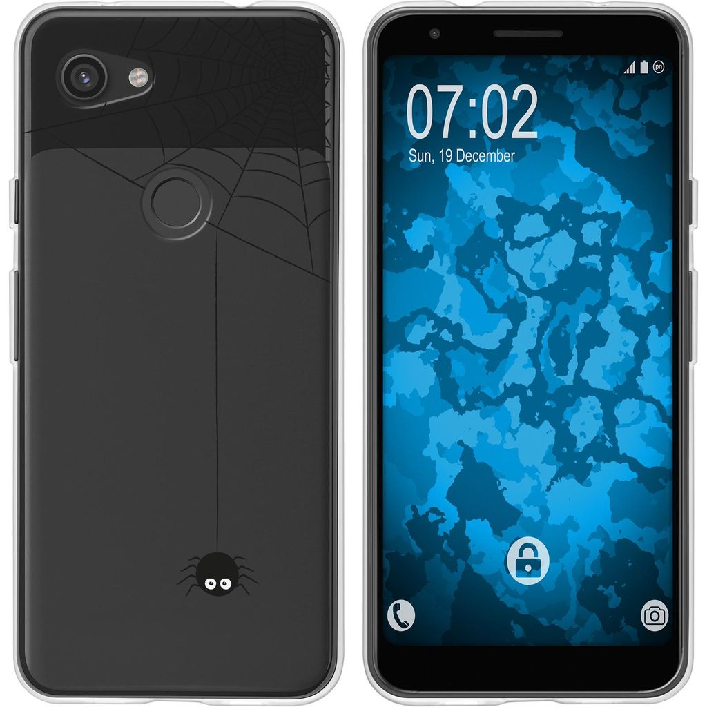 PhoneNatic Case kompatibel mit Google Pixel 3a XL Silikon-Hülle Herbst Spinne/Spider M3