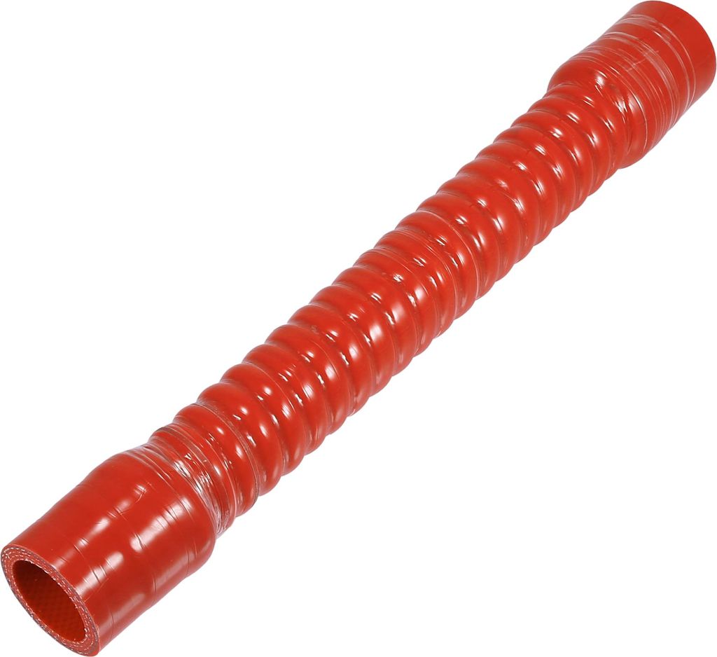 1 Stück 28mm 1,10" ID 300mm 11,81" Länge 0° Roter Gewinde-Silikonschlauch Kühlmittelschlauch Universal