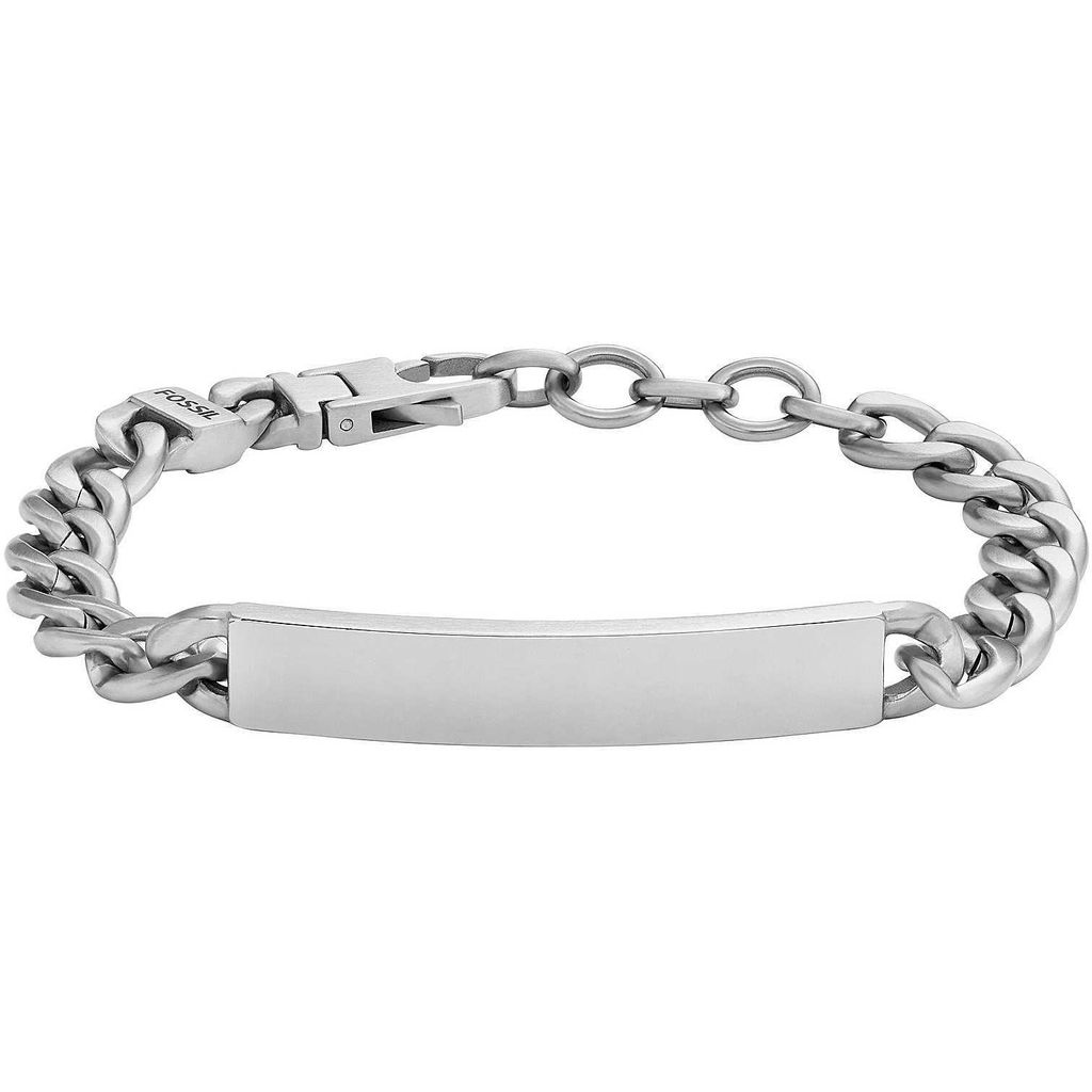 FOSSIL Armband Drew Plaque Bracelet Silver silberfarben
