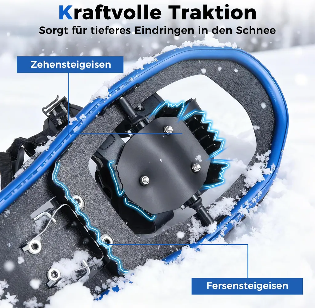 Set de Raquettes à Neige Légères et Bâtons de Trekking pour Rando - 6