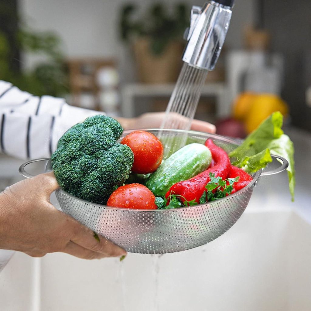 Edelstahl Küchensieb - 28 cm - Multifunktional