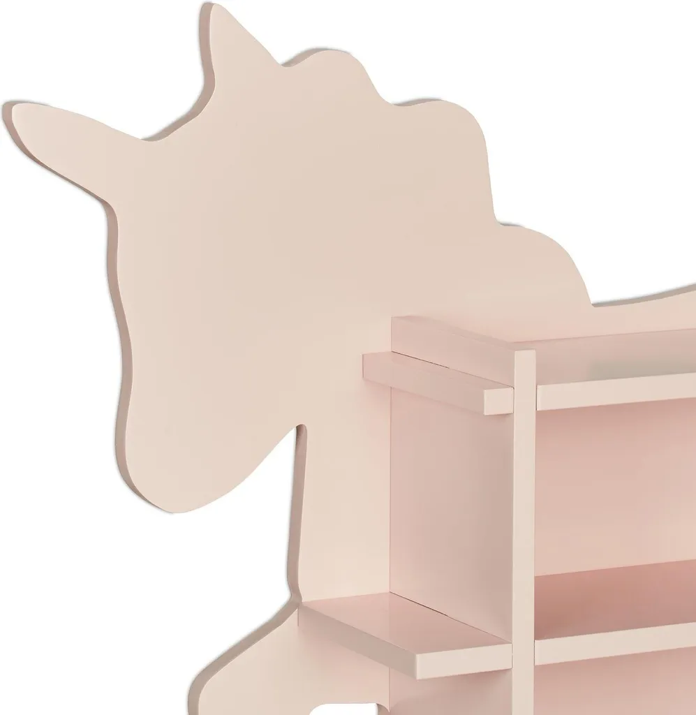 Bibliothèque Murale Licorne pour Enfant - Meuble de Rangement Ludique