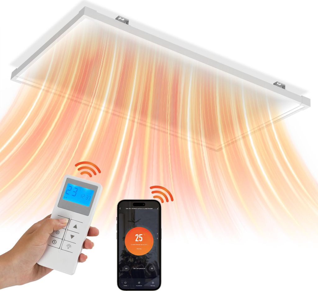 Jayseuw Infrarotheizung 770 W | Deckenheizung inklusive Produktbild 