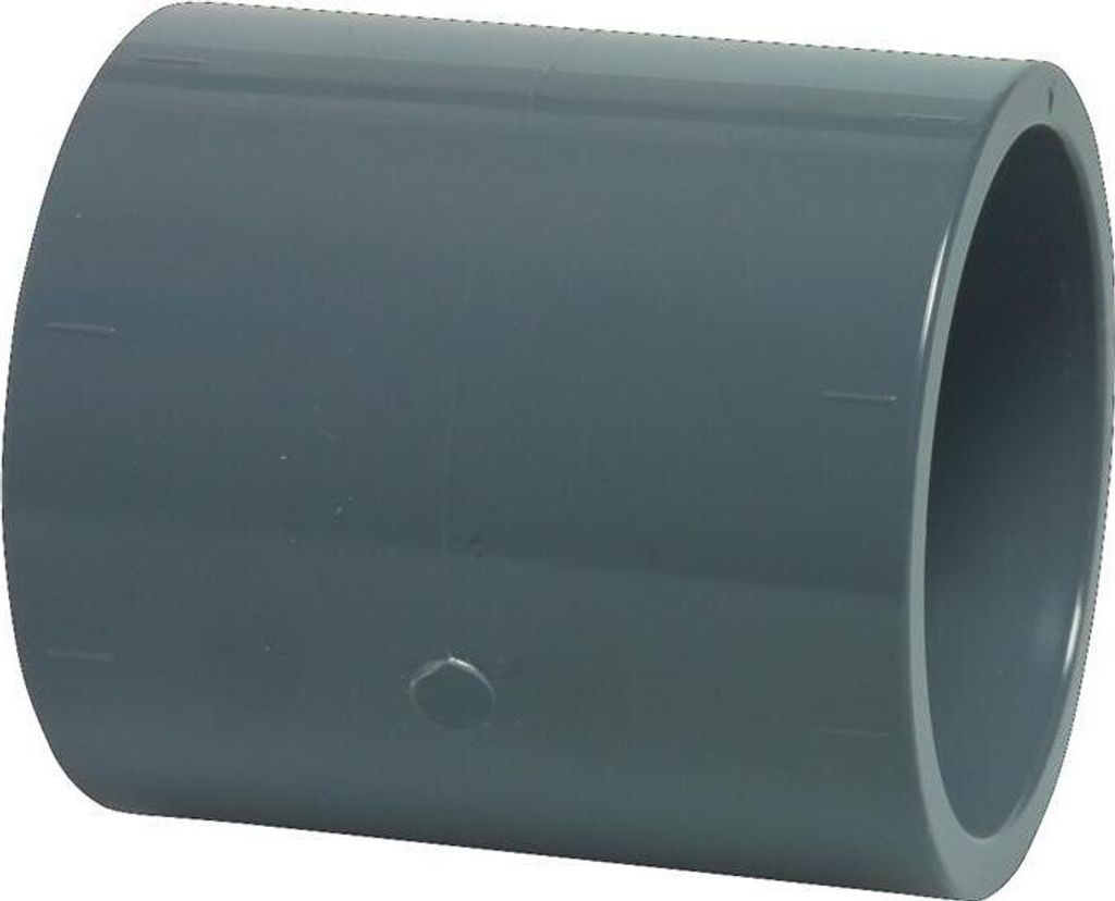 PVC Muffe, doppelte Klebemuffe, 50 mm Produktbild 