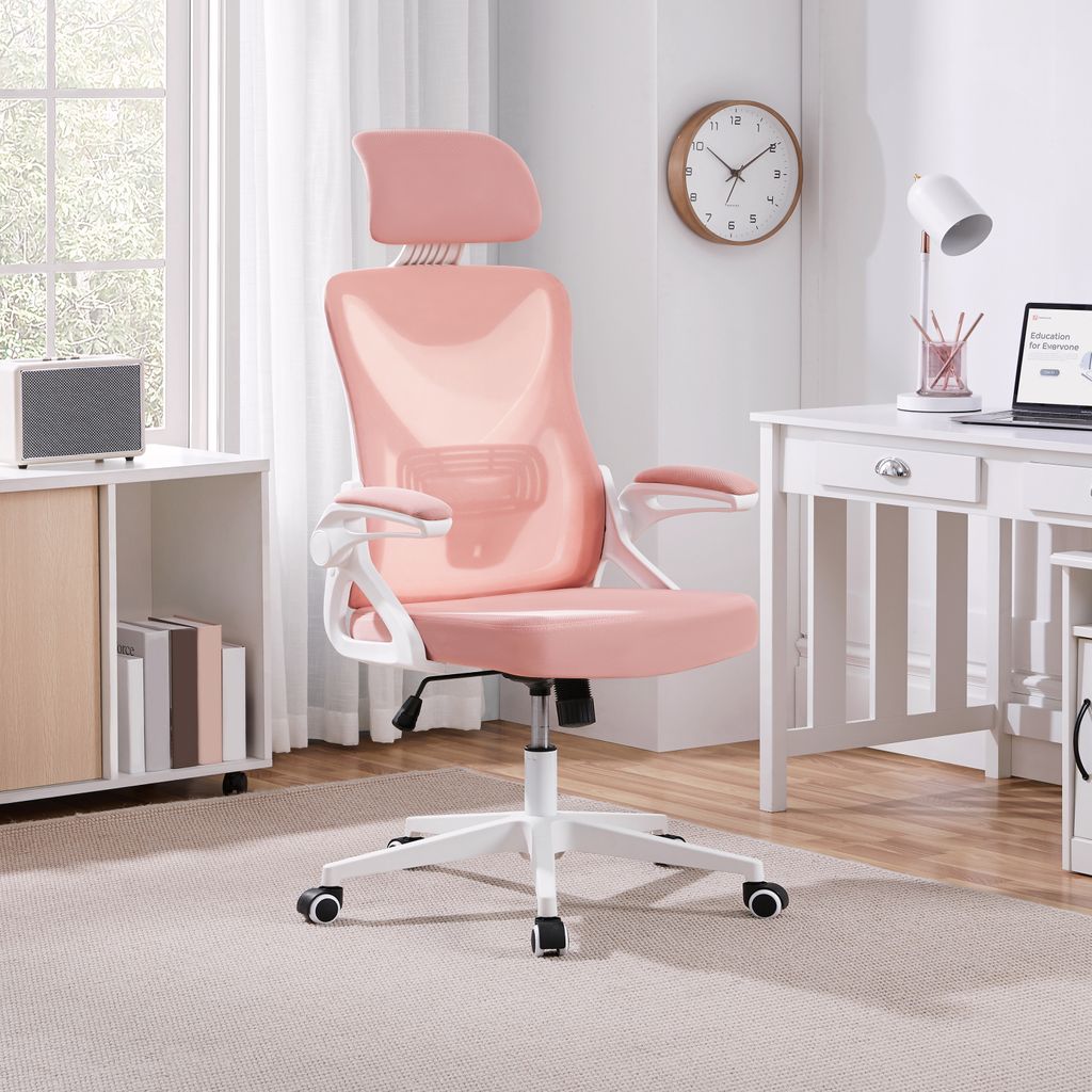 Yaheetech Bürostuhl Ergonomisch, Schreibtischstuhl mit Produktbild 
