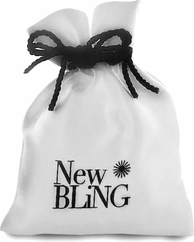 Orecchini a Cerchio 50mm New Bling 9NB-0570 - Argento 925 Dorato - 2