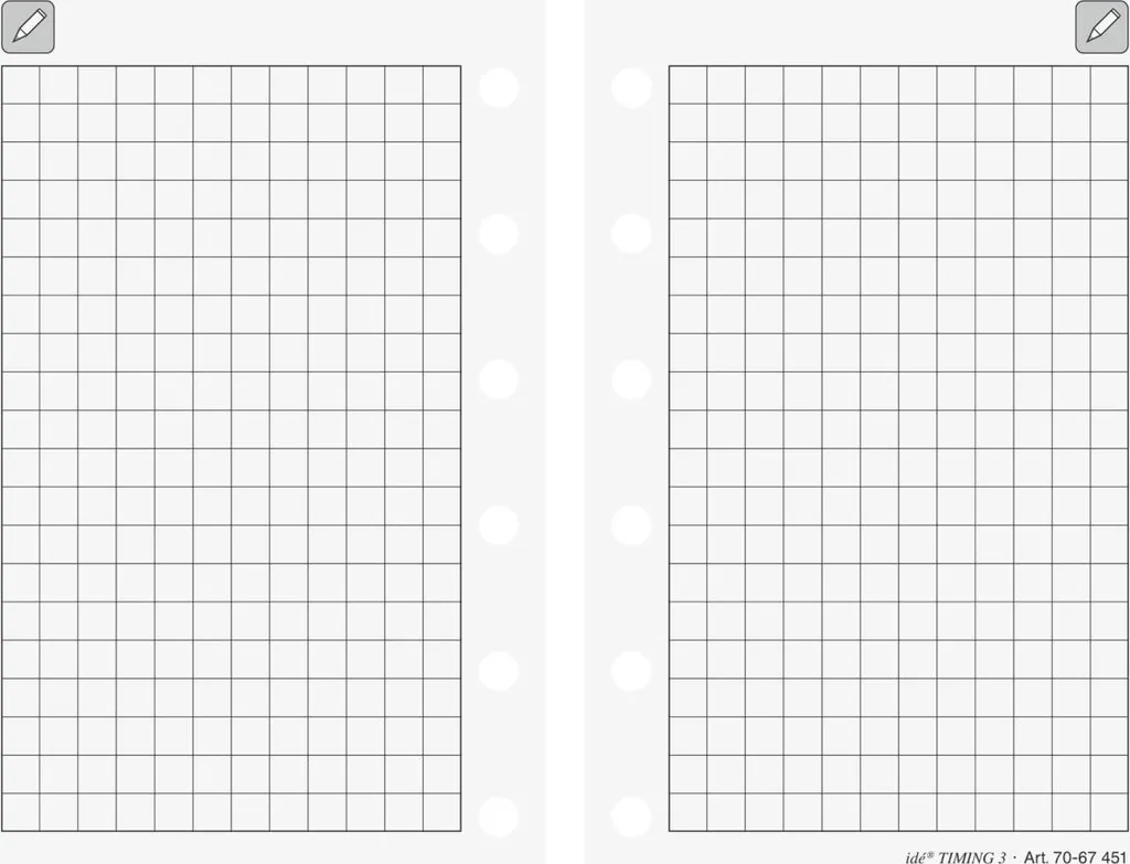 Bloc-notes de Poche A7 Notizen Timing 3 Rido/Idé idéal pour Réunions