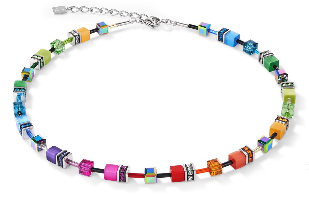 Collana GeoCUBE® multicolore, effetto arcobaleno Immagine del prodotto 