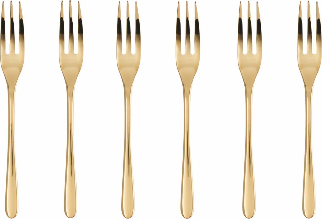 Sambonet Taste PVD 6 Forchette D Dolce Oro Lucido Produktbild 