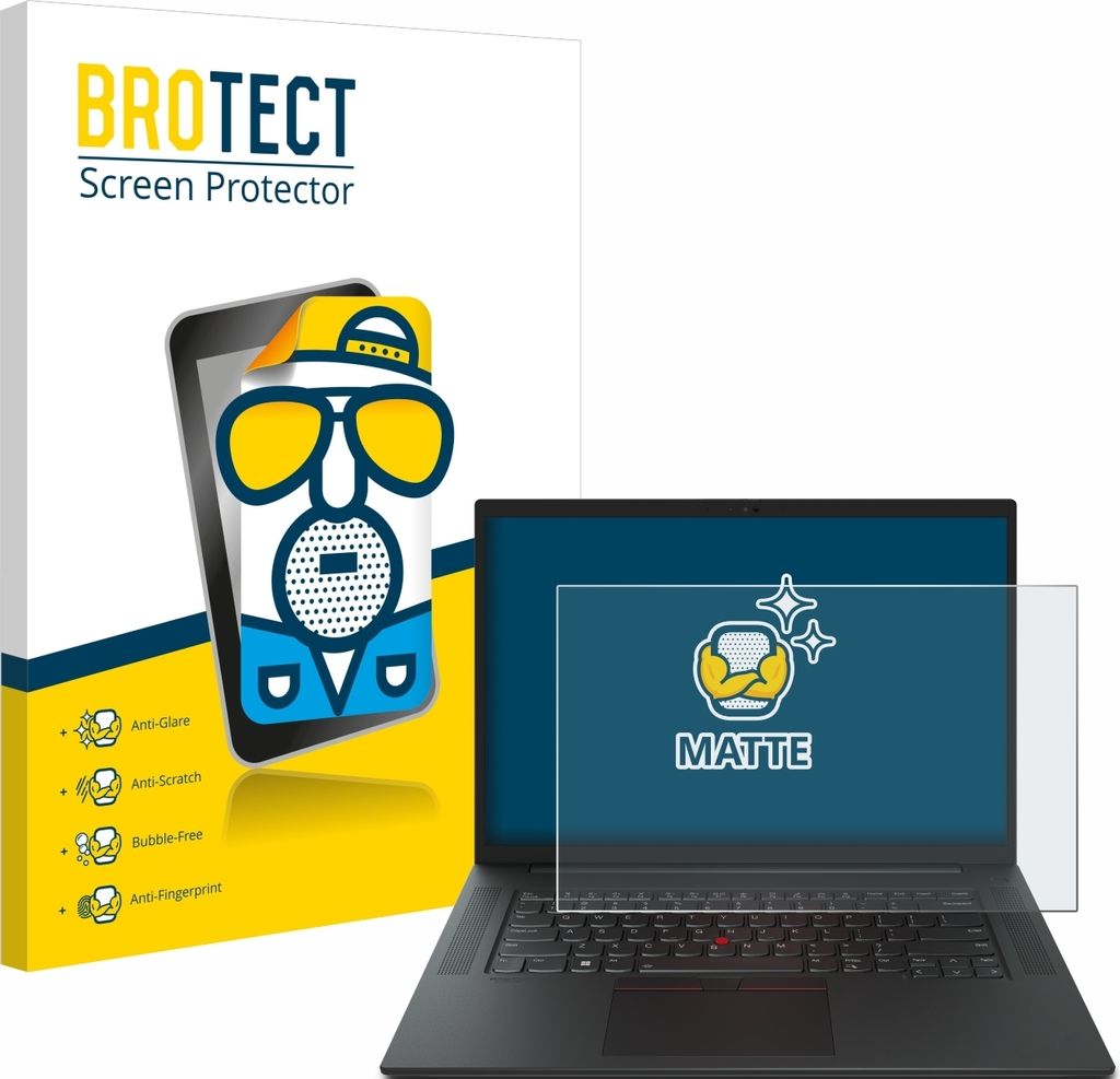 BROTECT Schutzfolie für Lenovo ThinkPad P1 Gen 6 16" Displayschutz Displayschutzfolie Folie Matt Entspiegelungsfolie