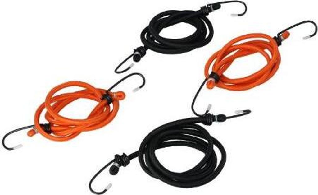 4 x Spanngummi 75 cm mit Haken Spanngummis Gepäckspanner Spannseil Spanngurte
