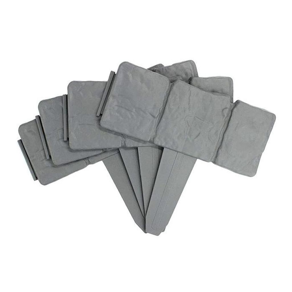 Gartenzaun, Beeteinfassung Kunststoff grau als Beetumrandung 25 × 23 cm - Stonefency