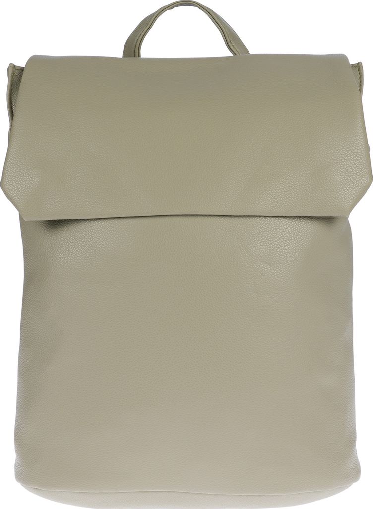 Großer Damen Rucksack Leder Optik Laptopfach Tasche Umhängetasche Citybag Urlaub Oliv