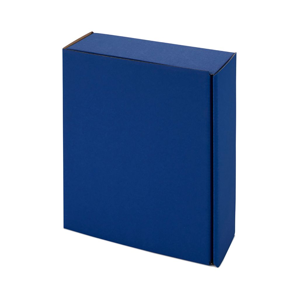 5 x Geschenkbox für Delikatessen aus Recyclingkarton - Saphir Blau
