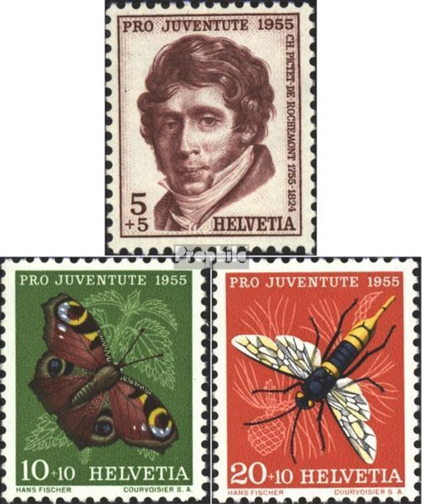 Briefmarken Schweiz 1955 Mi 618-620 postfrisch Pro Juventute