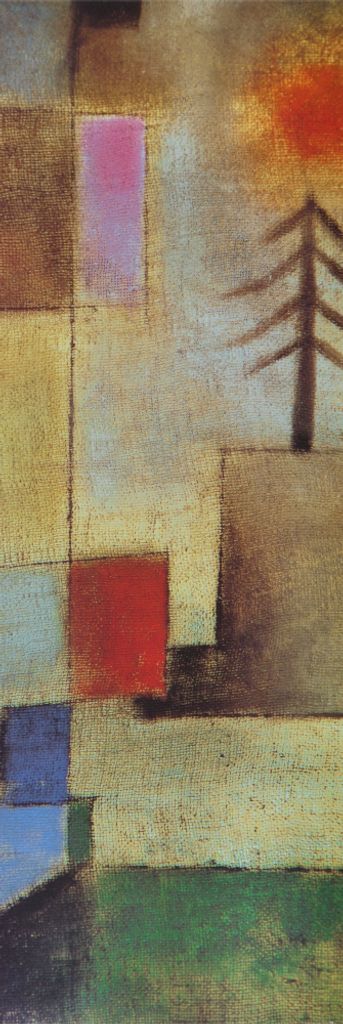 Paul Klee Kunstdruck Bild - Kleines Tannenbild, 1922 (158 x 53 cm)