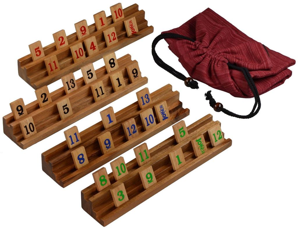 Rummy Okey – Strategisches Legespiel aus edlem Holz für 2 Produktbild 