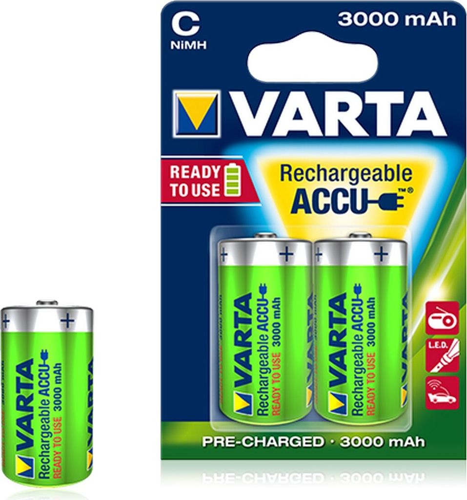 VARTA NiMh Akku 2 x Baby 3,0 Ah Blister Obrázok produktu 36