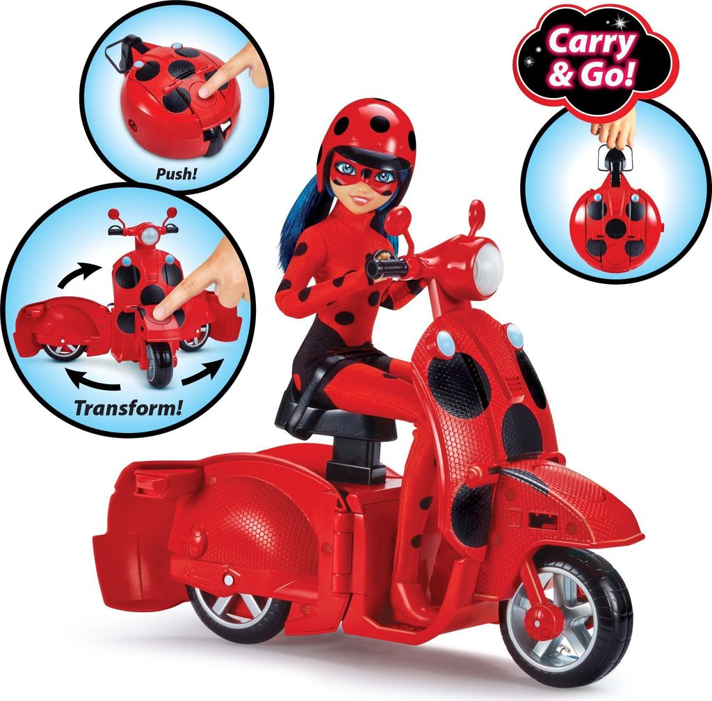 Miraculous Ladybug Scooter mit Puppe Produktbild 
