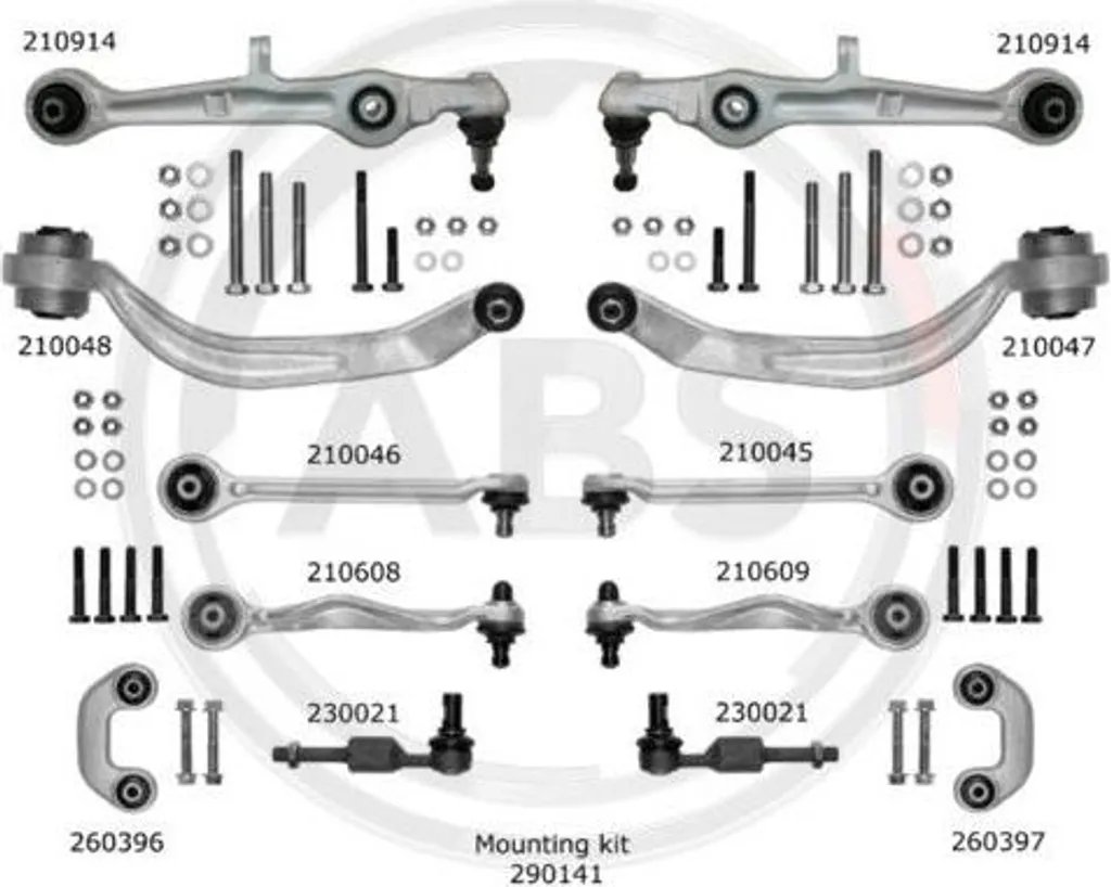 Réparation suspension Audi A4 kit A.B.S. 219901 pour tenue de route