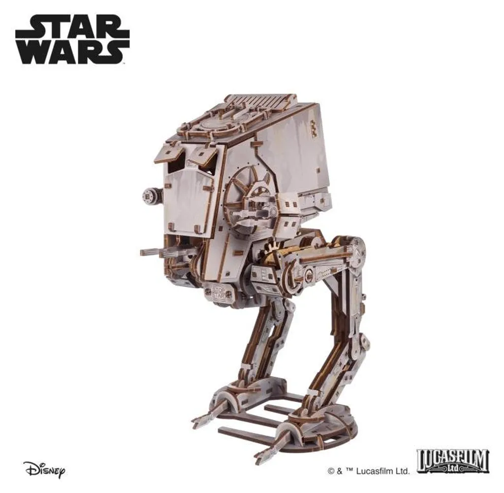 Idée cadeau Star Wars : Puzzle 3D AT-ST Walker en bois - 370 pièces