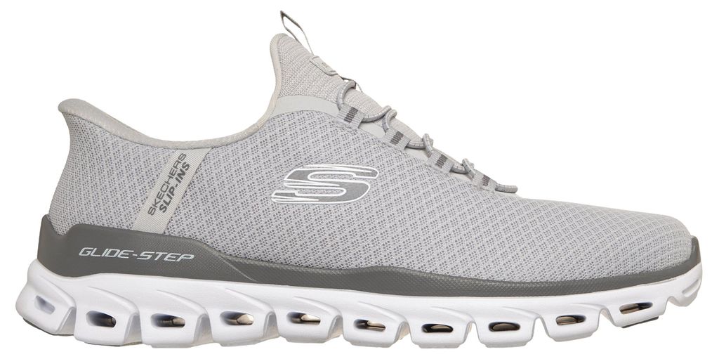 Skechers Glide-Step Noxus Slip-On Grau LTGY Größe EU 46 Produktbild 