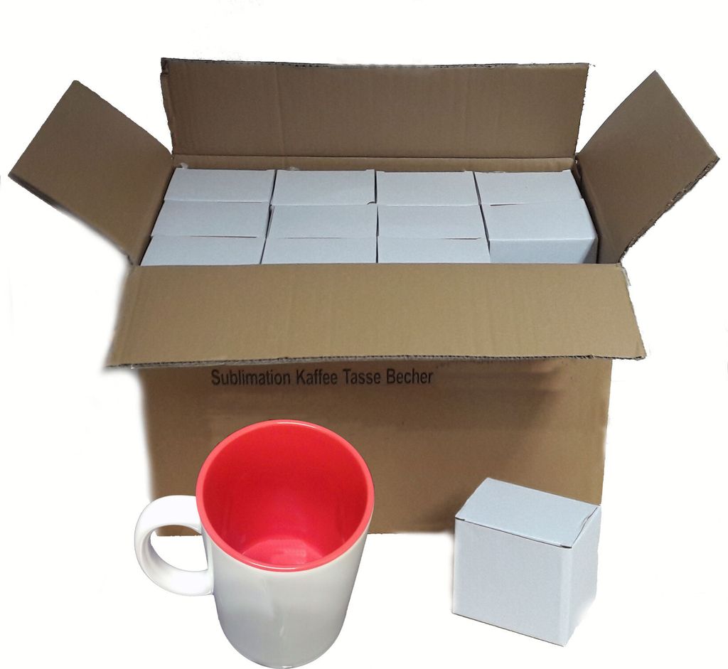 36 Stück Fototasse Sublimation Kaffee Tassen Becher WEISS - Produktbild 
