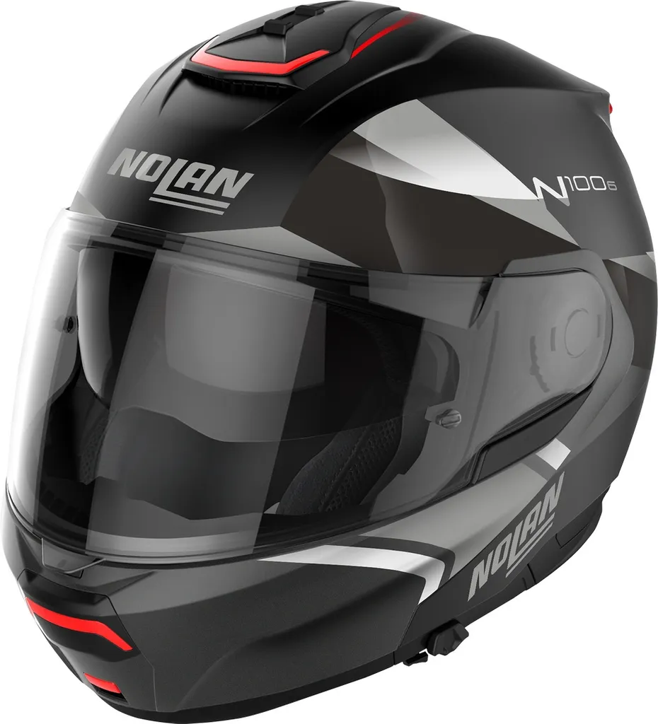 Nolan N100-6 Paloma Casque Pliable N-Com avec Écran Solaire Noir XXS