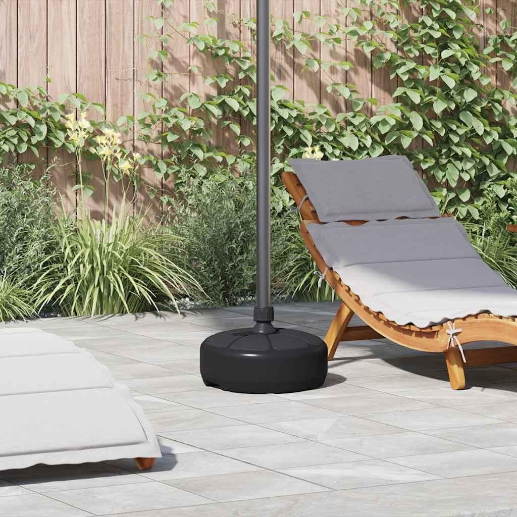 vidaXL Sonnenschirmständer Sand/Wasser 15 L Schwarz Produktbild 