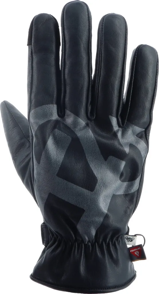 Gants moto Helstons Blues étanches en cuir noir et gris taille 10