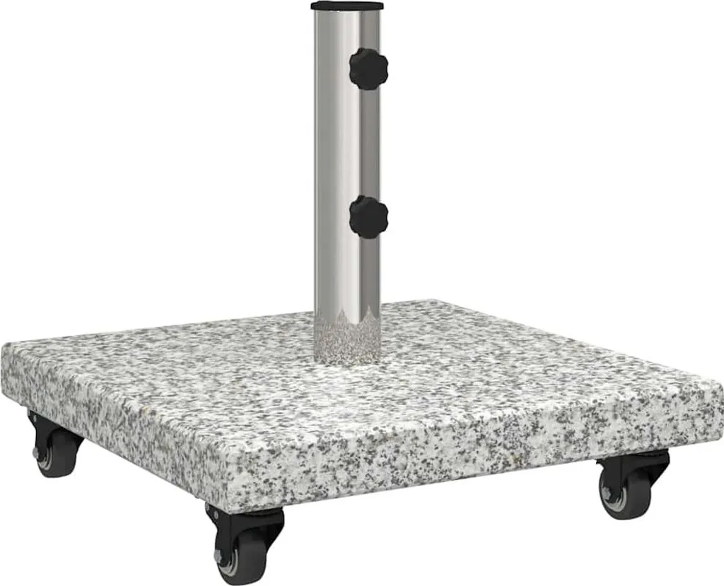 Base Ombrellone Granito Grigio 45x45 cm - Supporto Robusto 30kg