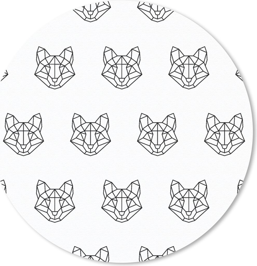 MuchoWow Mauspad Mousepad Fuchs - Muster - Formen 30x30 cm - Mousepads - Maus Mat - Pad - Mausunterlage - Tischunterlage - Schreibtischmatten