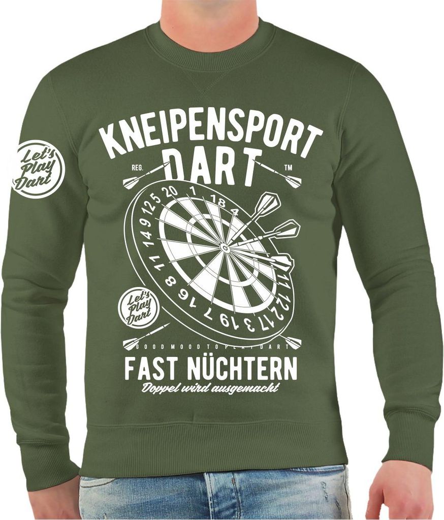 Herren Sweatshirt Kneipensport Dart