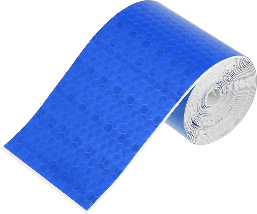 Auto LKW Reflektierendes Gefahren Warnband Aufkleber 2" x 9.84ft Blau
