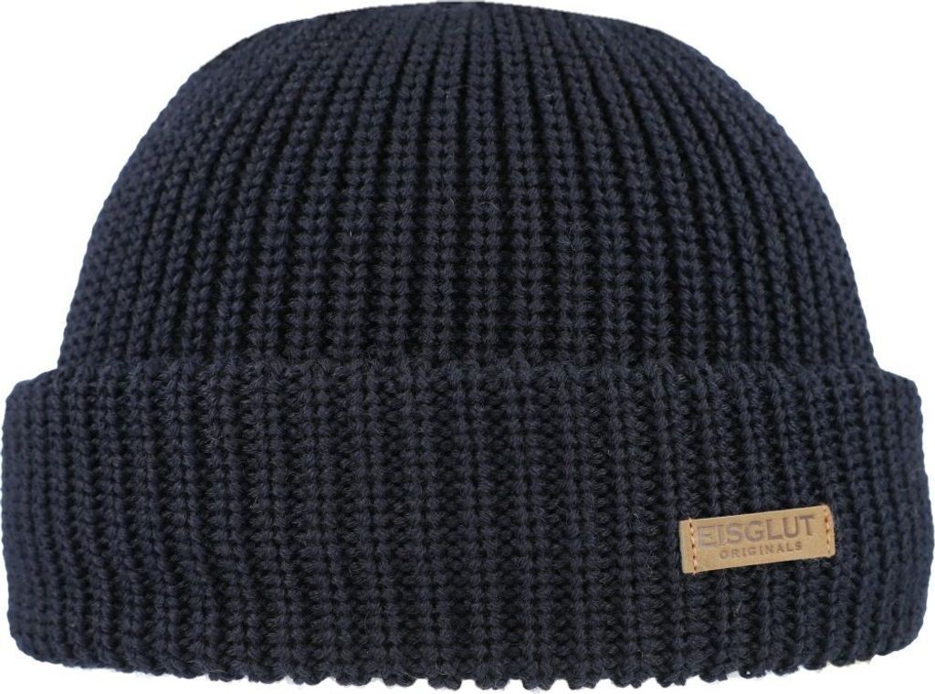 Eisglut kurze Docker Strickmütze Majorg, blau, Gr. Einheitsgröße