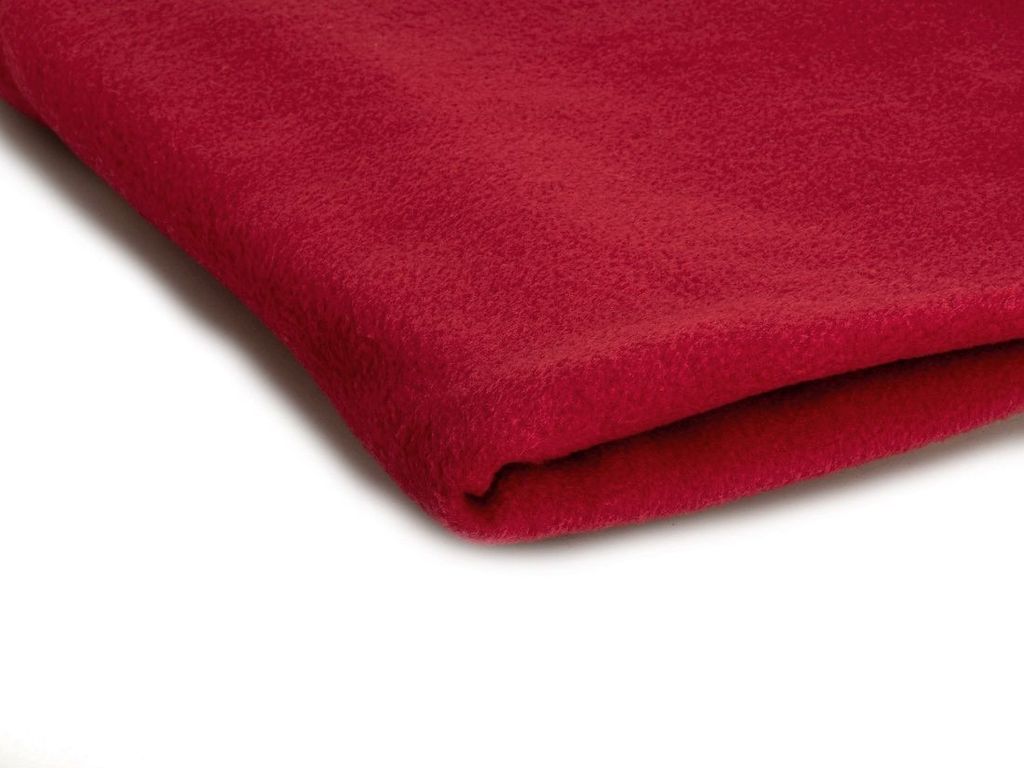 Polar Fleece Stoff, Strickfleece 410 g/m² Rot 50 x 155 cm Produktbild 