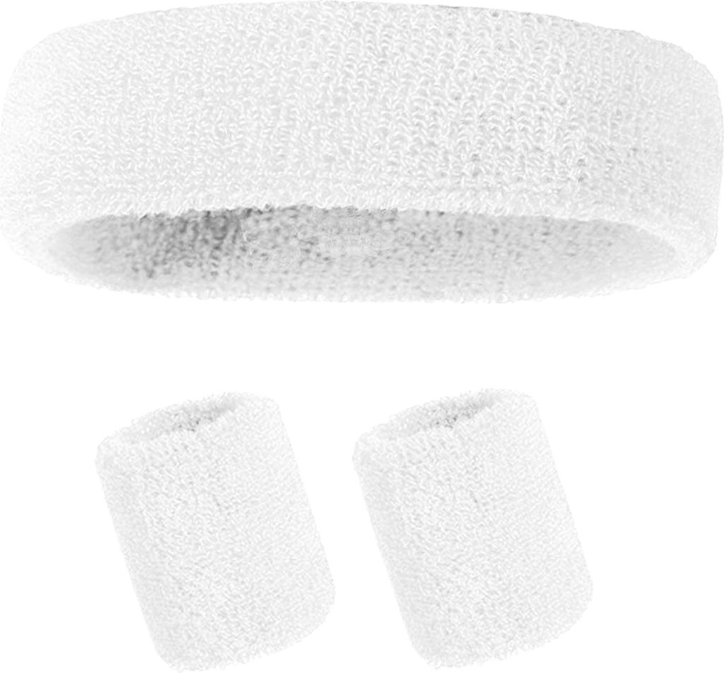 Schweißband-Set, Sport-Stirnband, Armband-Set, Frottee, Tennis, Gymnastik, Armband, sportliches Schweiß-Stirnband für Männer und Frauen