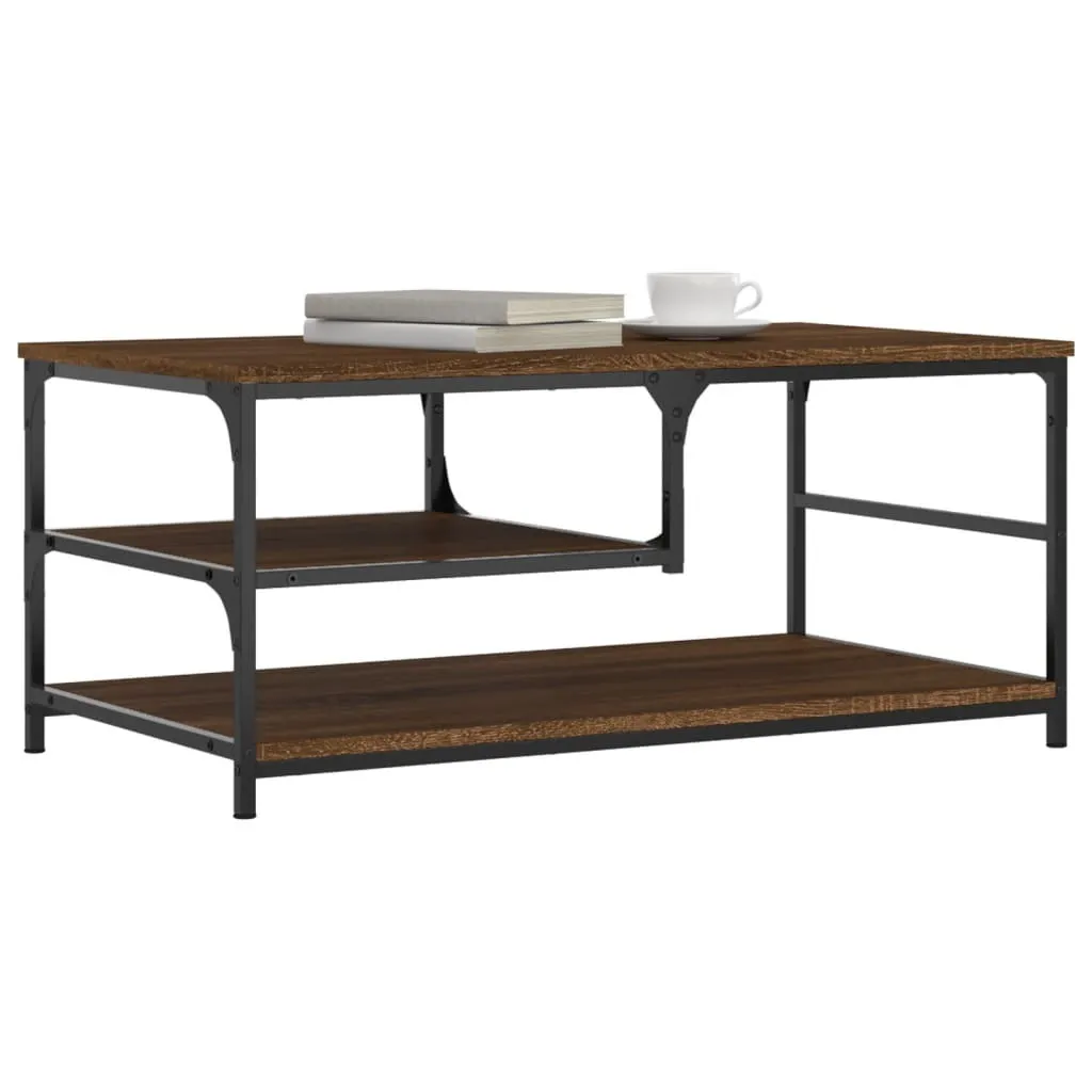 Tavolino Salotto Multistrato Rovere Marrone 90x49x40cm SYFAX Pro - 3