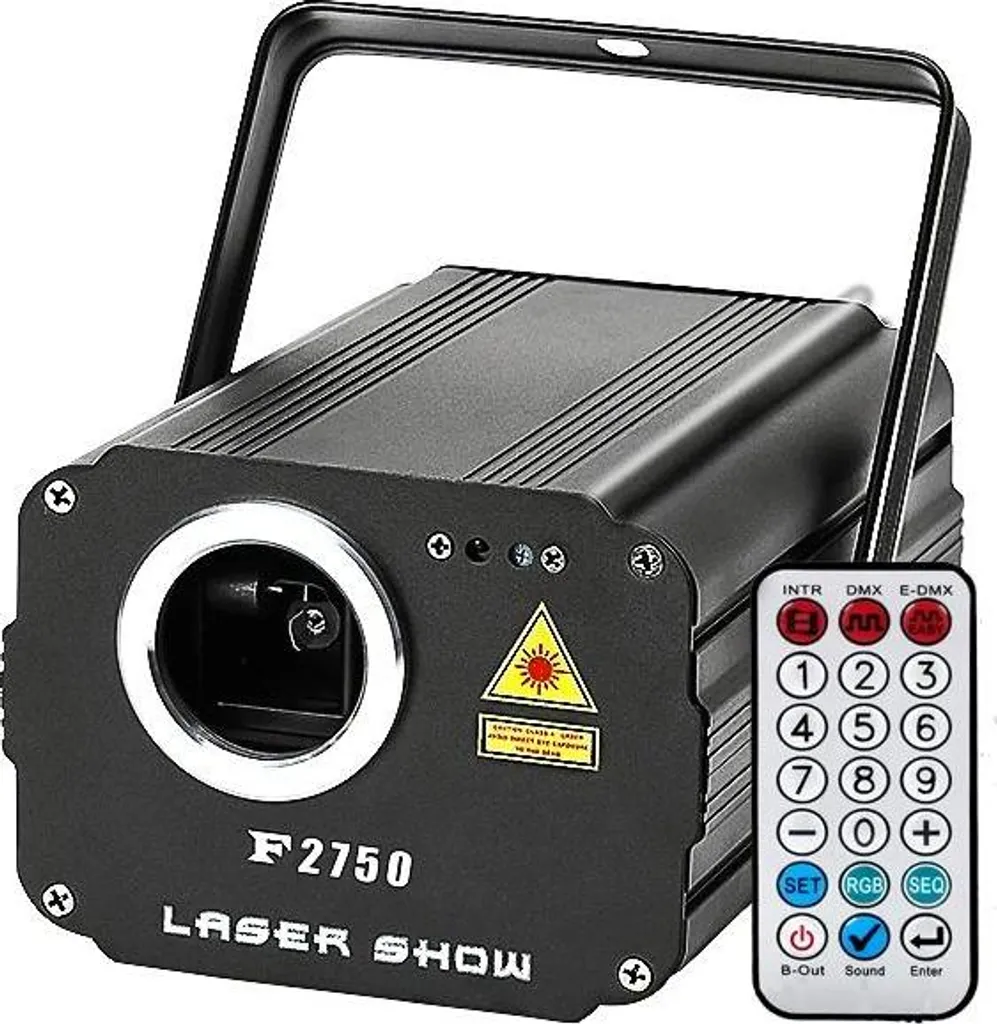 Laser de Soirée pour DJ et Mariage - Effet Lumineux RVB 60W Noir