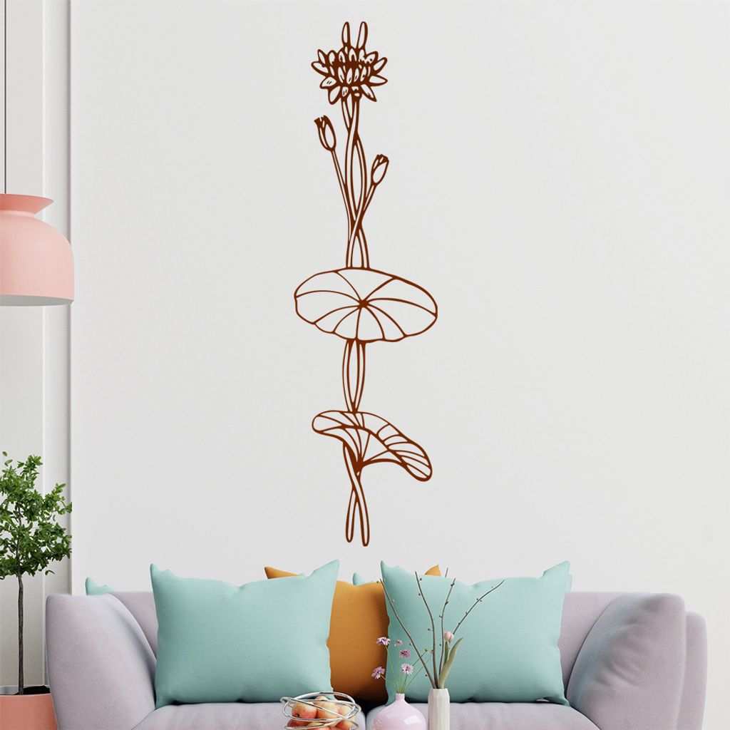 Blumen - Ranken Wandtattoo in 6 Größen - Wandaufkleber Wall Sticker - Dekoration, Küche, Wohnzimmer, Schlafzimmer, Badezimmer