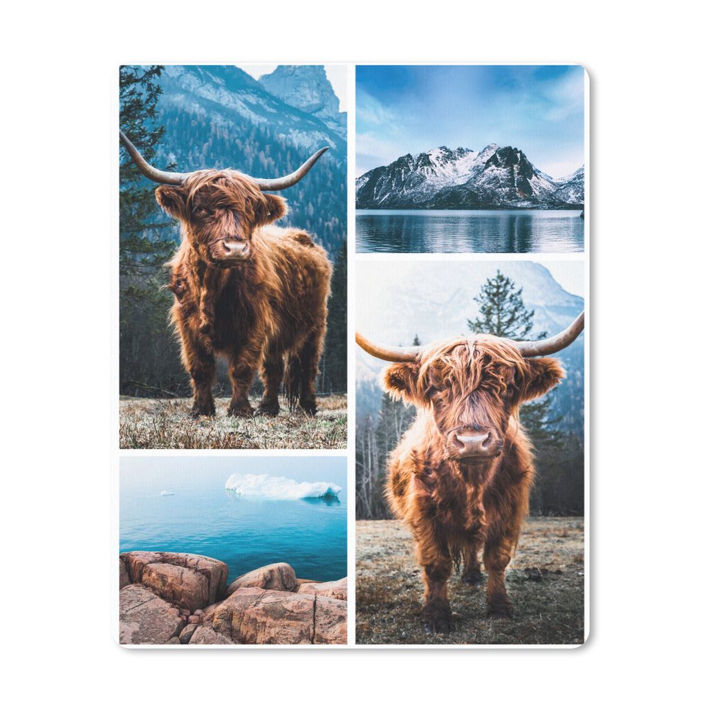 MuchoWow Mauspad Mousepad Schottischer Highlander - Tiere - Collage 30x40 cm - Mousepads - Maus Mat - Pad - Mausunterlage - Mausmatten