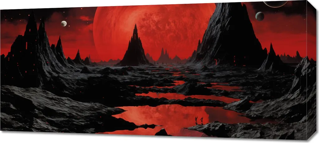Dipinto su Tela 90x40 Pienezza nelle terre lontane - Emozioni d'Arredo