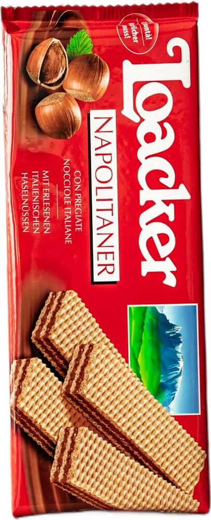 Loacker Classic Napolitaner Knusprige Waffelschnitten mit Produktbild 