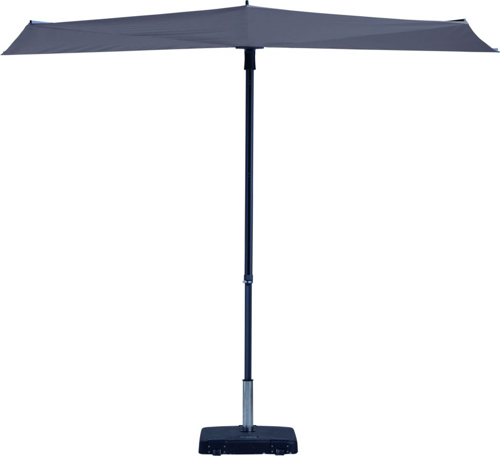 Madison - Sonnenschirm Sun Wave - 270 x 150 - Taupe Produktbild 