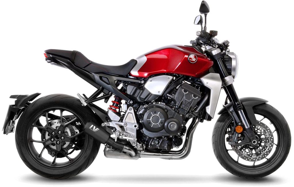 LeoVince SLIP-ON acier inoxydable SBK LV-10 noir pour HONDA Image du produit 