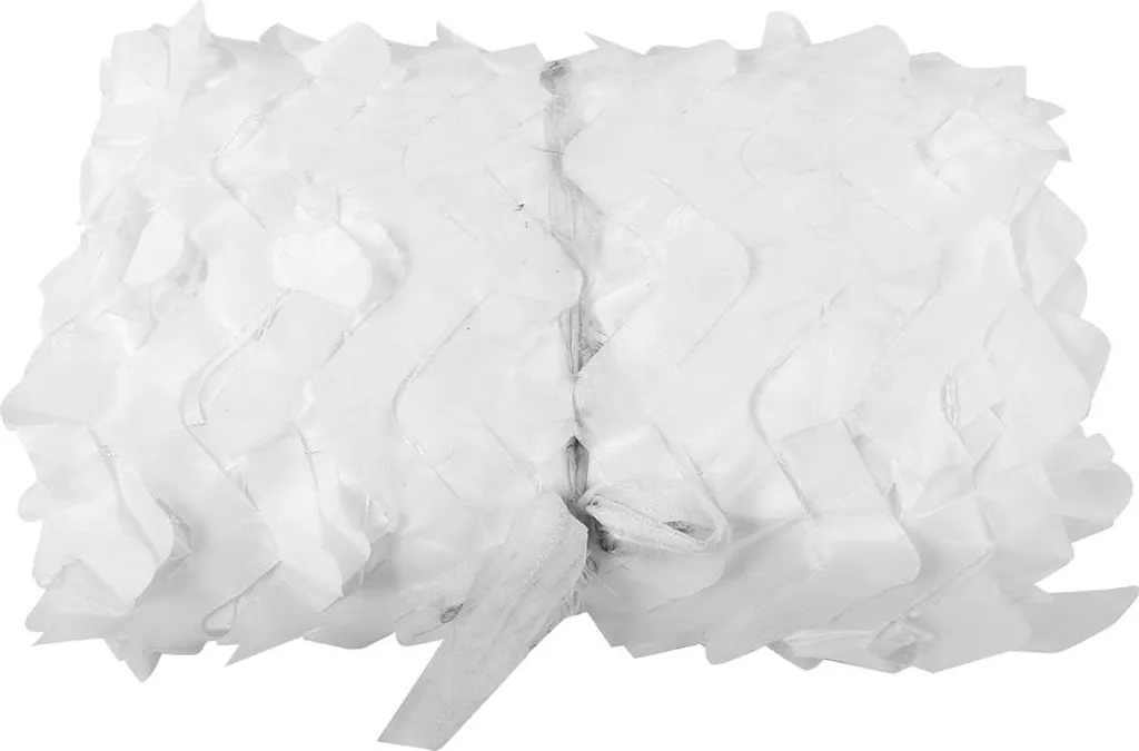 Filet de Camouflage Renforcé Blanc 2x4m - Protection Solaire et Brise-Vue Jardin