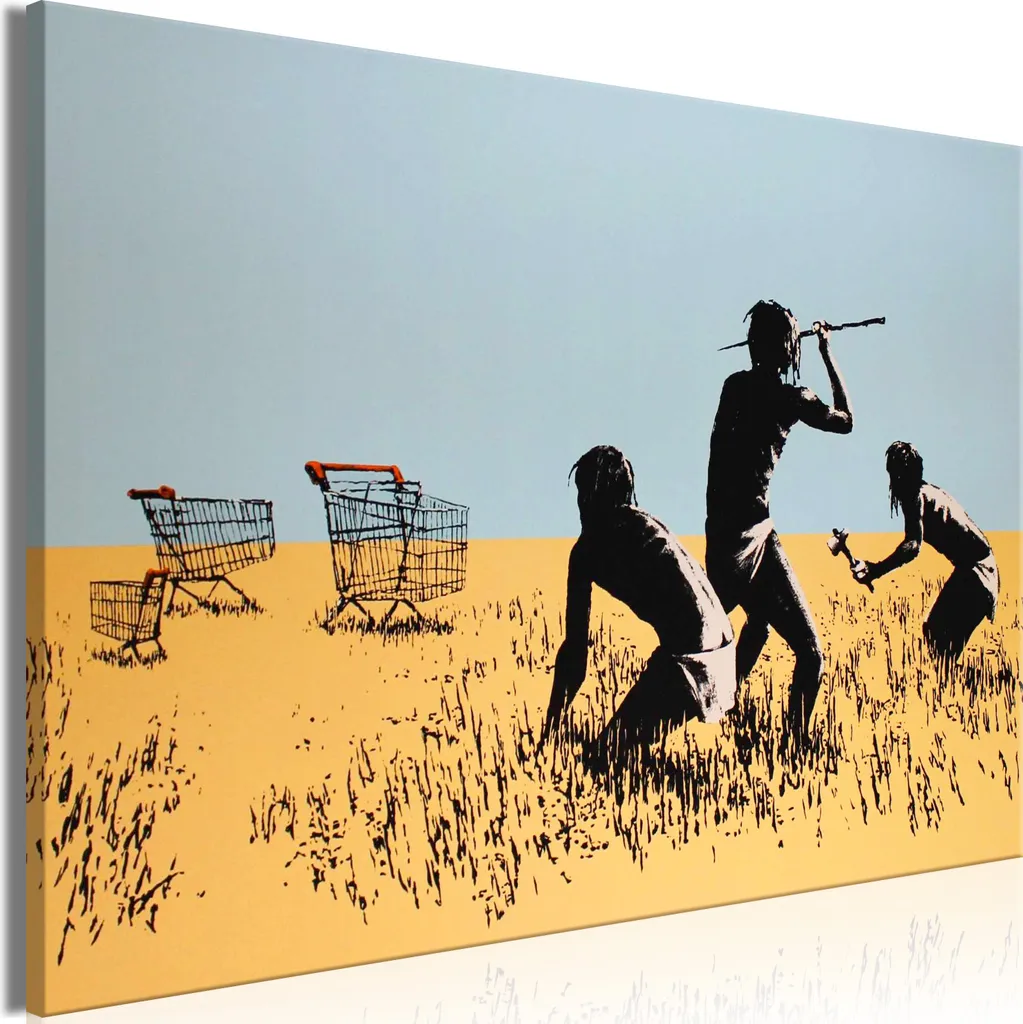 Stampa Street Art 120x80 Cacciatori di Carrelli - Quadro TNT Top