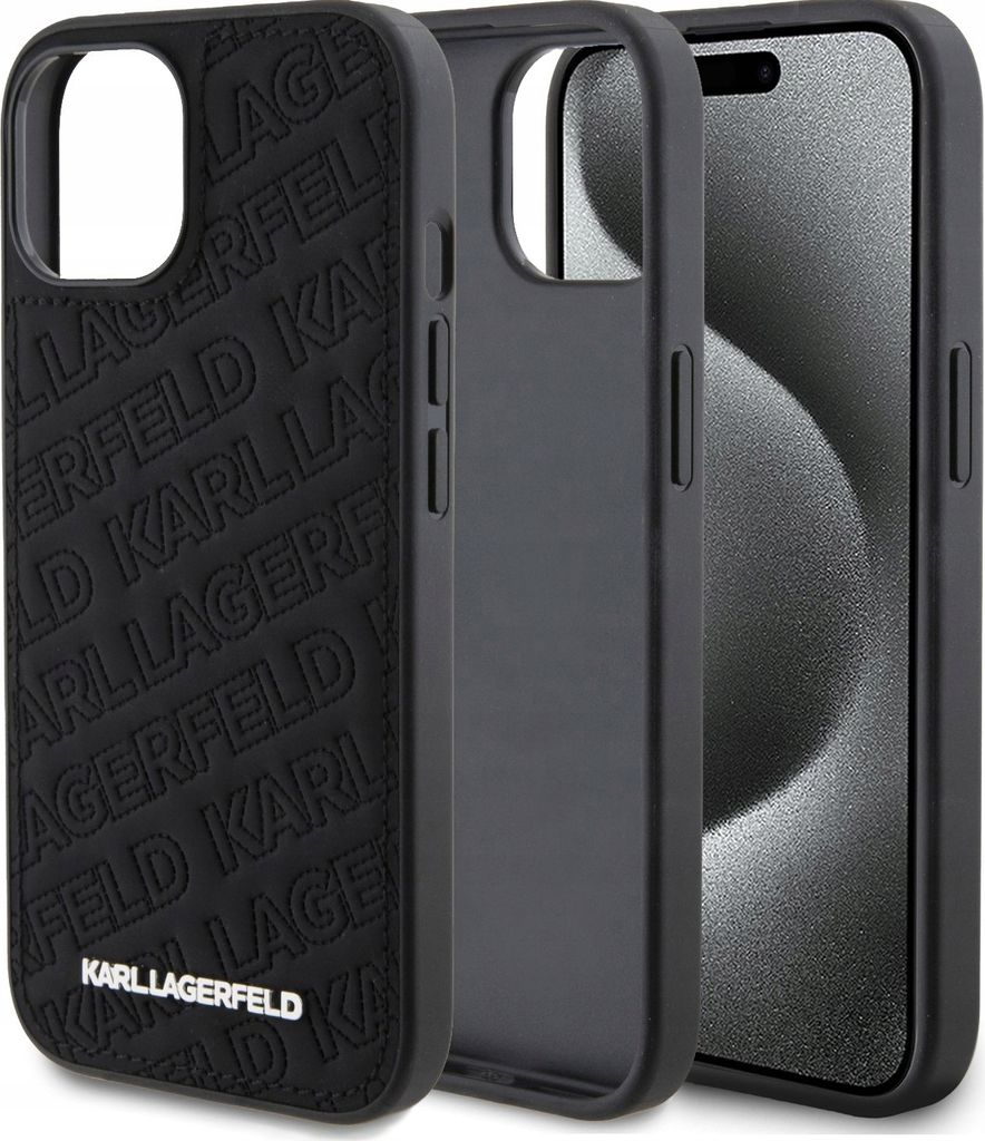 Telefoonsleeve Karl Lagerfeld, quiltmotief K, voor iPhone Productafbeelding 