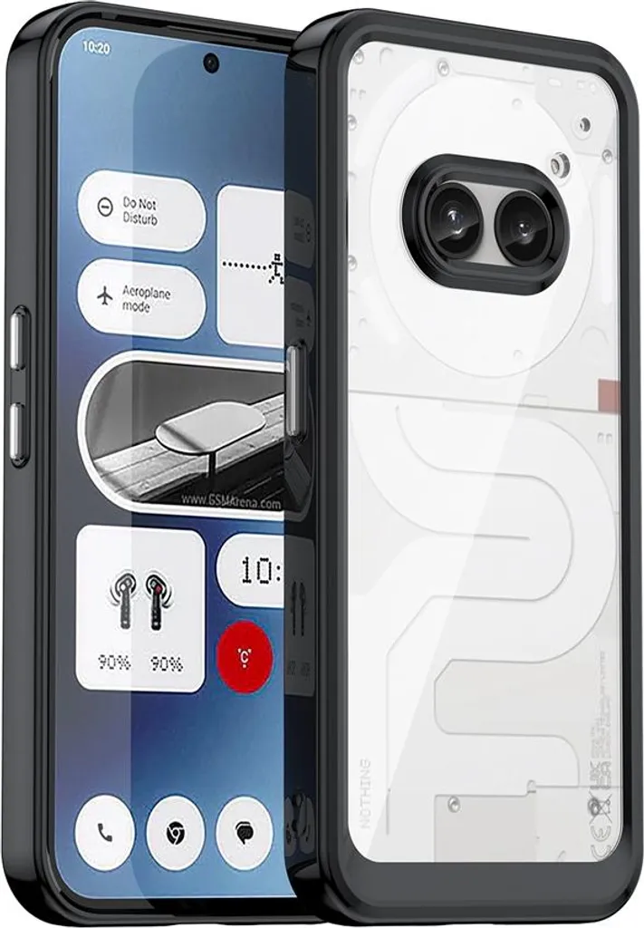 Miglior Cover Nothing Phone (2a) Phonesta - Custodia Ibrida Nero