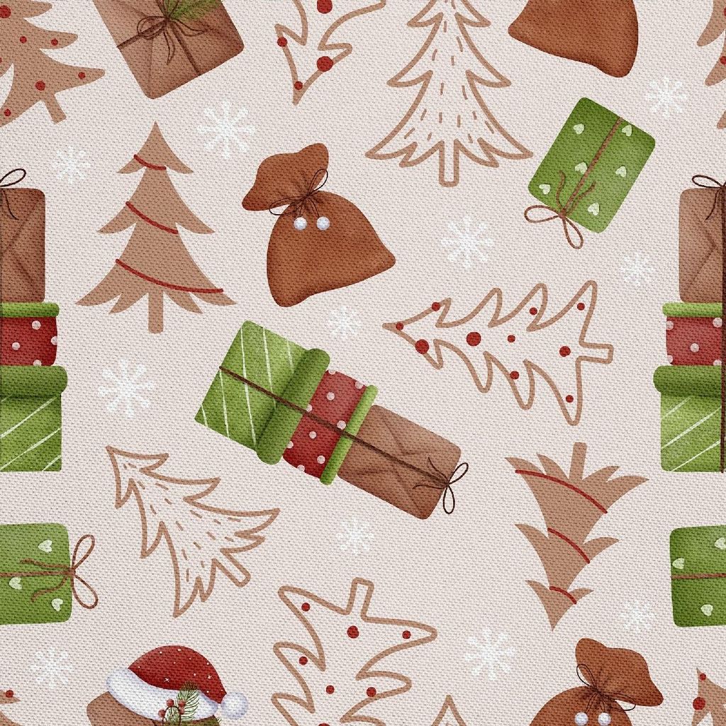 OUTDOOR DEKOSTOFFE OXFORD - Motiv Weihnachtsferien | DX1914